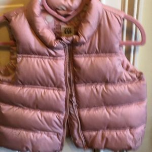 Toddler Girls Pink GAP Puffer Vest